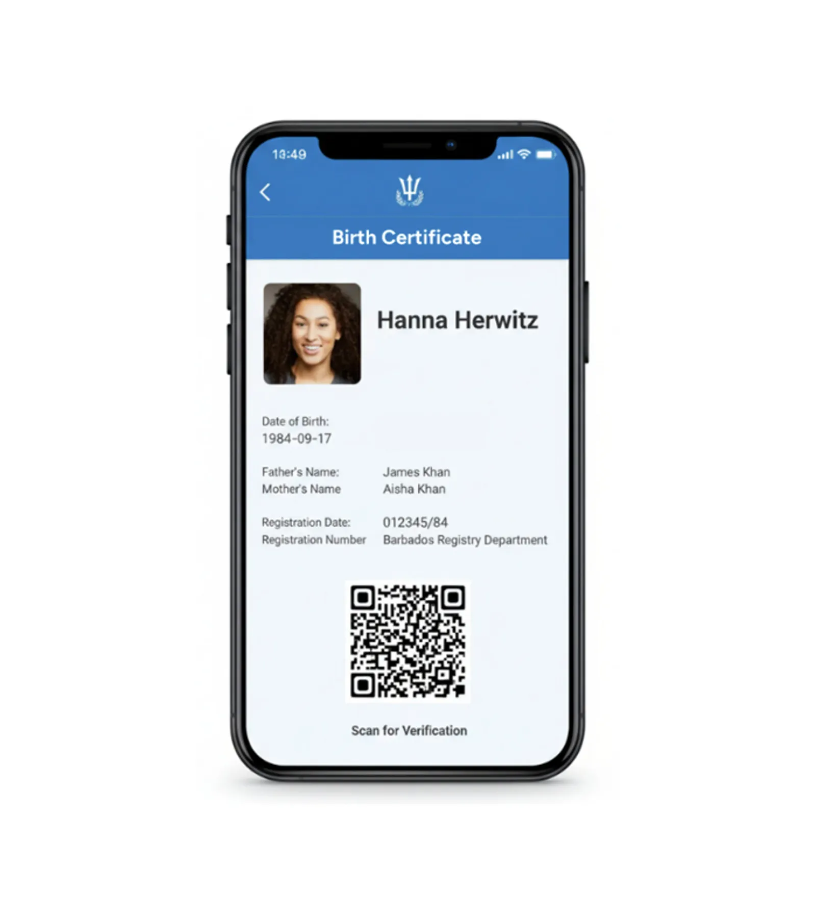 Vital event certificates as verifiable credentials