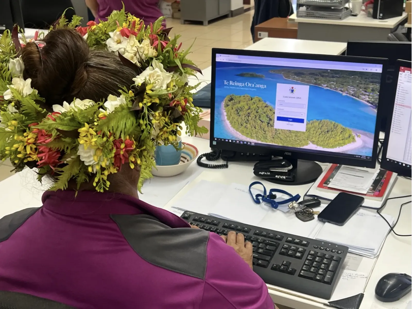 Registry Services Manager logging in to Te Reinga Ora'anga – OpenCRVS.