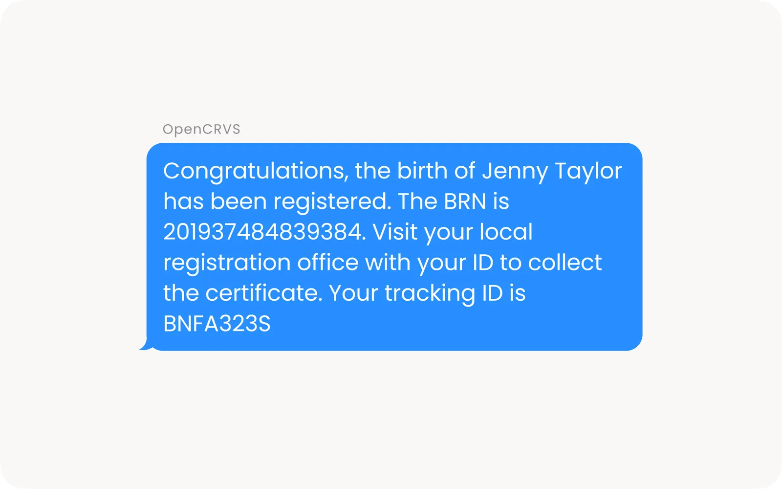 Feedback on application status